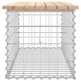 thumbnail of vidaXL Gartenbank aus Gabionen 103x44x42 cm Massivholz Kiefer