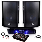 thumbnail of Pack Sono Ampli AMP-300 + HP BMS-12 de 2x600W Table de mix USB + Câbles