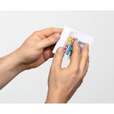 thumbnail of Badge Visitor Badge 97x86cm adhésif blanc UE=100 pièces