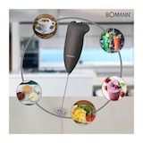 thumbnail of Mousseur à lait  MS 344 CB Noir usage non-intensif Bomann