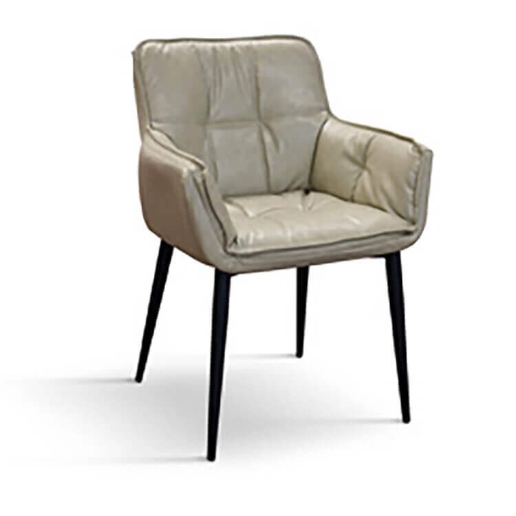 POLARIS poltrona moderna in ecopelle cm 43 x 63 x 86 h colore Tortora