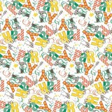 thumbnail of Mank Tischdecke Airlaid Let's Party in Grün-Braun, 80 x 80 cm, 20 Stück - Mitteldecke Konfetti