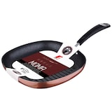 thumbnail of San Ignacio - Grill-/Grillpfanne aus gepresstem Aluminium (28 x 28 x 4,5 cm) (metallische Kupferfarbe, silikonbeschichteter Griff, Induktion)