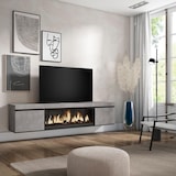 thumbnail of Mueble TV, Televisión, 210, Para TV hasta 80", Chimenea eléctrica XXL, Colgado, Suspendido, Cemento _415_23