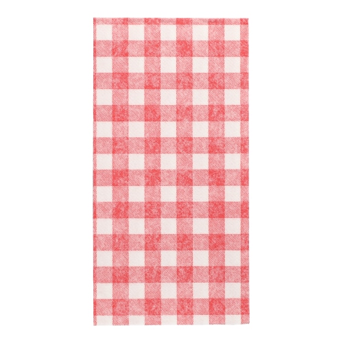 PAPSTAR 250 Servietten "ROYAL Collection" 1/8-Falz 40 cm x 40 cm rot "Vichy Karo" (37380, 5x50 Stück)