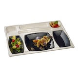 thumbnail of SOLIA Kit plateau-repas Gala vaisselle noire + couvercle - KC50153 - par 60 pièces