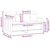 thumbnail of vidaXL 2-Sitzer-Sofa Dunkelgrau 120 cm Stoff
