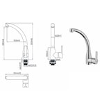 thumbnail of Torneira Infiniton RuscalledaACH248, Bica Alta, Giro 360º, Monocomando, Cromado