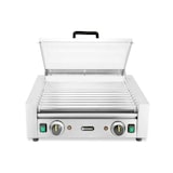 thumbnail of HENDI Worstrolgrill – 2 zones met energiebesparend deksel, 220-240V/980W, 566x527x(H)259mm