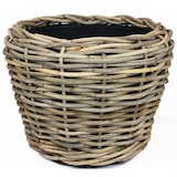 thumbnail of Pflanzkorb Sylter Korb Blumenkorb 68x52cm Rattan Garten Drypot Natur