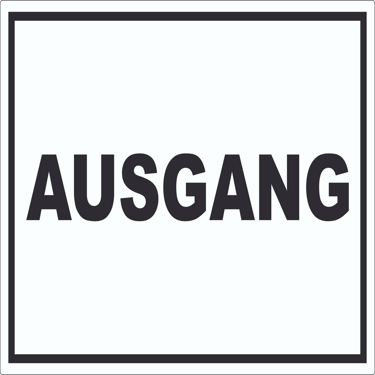 Ausgang Aufkleber A6 (105x148mm)