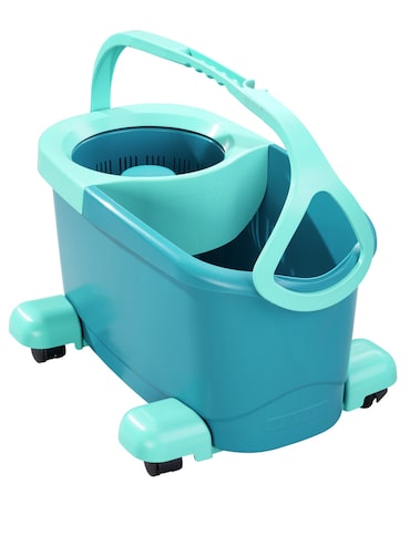 Fregona Giratoria Automatique Avec Seau – Mop Twist Ergo Clean – Nettoyage Mains Libres – 2 Ou 3 Têtes Microfibre Incluses