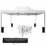 thumbnail of Gazebo Professionale 3x4.5 M Richiudibile Automatico In Acciaio E Telo Oxford 1200D PVC Impermeabile Anti UV Struttura a Fisarmonica con Sacche Bianco