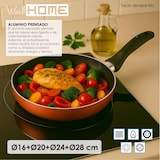 thumbnail of WellHome - Set de 4 Sartenes Ø16/20/24/28cm de Aluminio prensado en Bronce metalizado