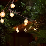 thumbnail of WellHome - Conjunto de 20 luzes solares brancas quentes para festa com painéis de LED cinza - painel solar e bateria recarregável incluídos