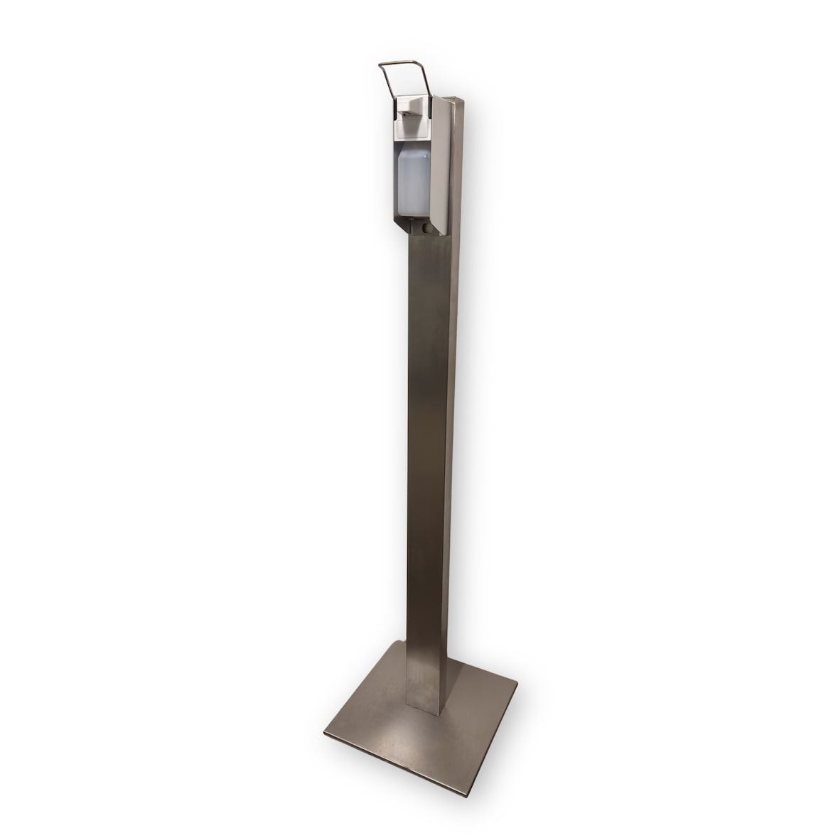 Medi-Inn Hygienetower XL Edelstahl 150 cm – Extra hoch, freistehende Desinfektionssäule inkl. Spender & Leerflasche