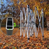 thumbnail of Faltpavillon 3x3m - mit 3 Wänden - Schwarz