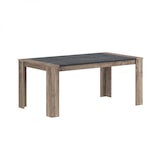 thumbnail of Table de salle à manger moderne chêne/marbré noir Casagrande