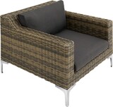 thumbnail of tectake Conjunto modular de ratán Villanova con estructura de aluminio, conjunto de 3 sofás de 2 plazas  Antracita-Jaspeado