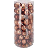 thumbnail of WellHome - Set de 100 Bolas de Navidad color Café en tubo PET con diferentes diseños y acabados