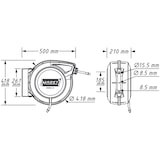 thumbnail of HAZET Schlauchtrommel - 15 m - 20 bar - für Wasser / Druckluft - 1/2"