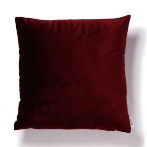 4 Cojines Lisos Burdeos