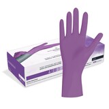 thumbnail of Nitrilhandschuhe Violett Gr. M | 100 Stück | Latexfreie Einweghandschuhe in Spenderbox | Perfekt für Kosmetik & Lebensmittelhygiene