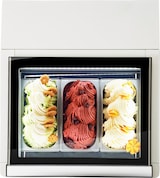 thumbnail of Tischmodell Eisvitrine WEISS ÖFFNET AUF DER BEDIENSEITE