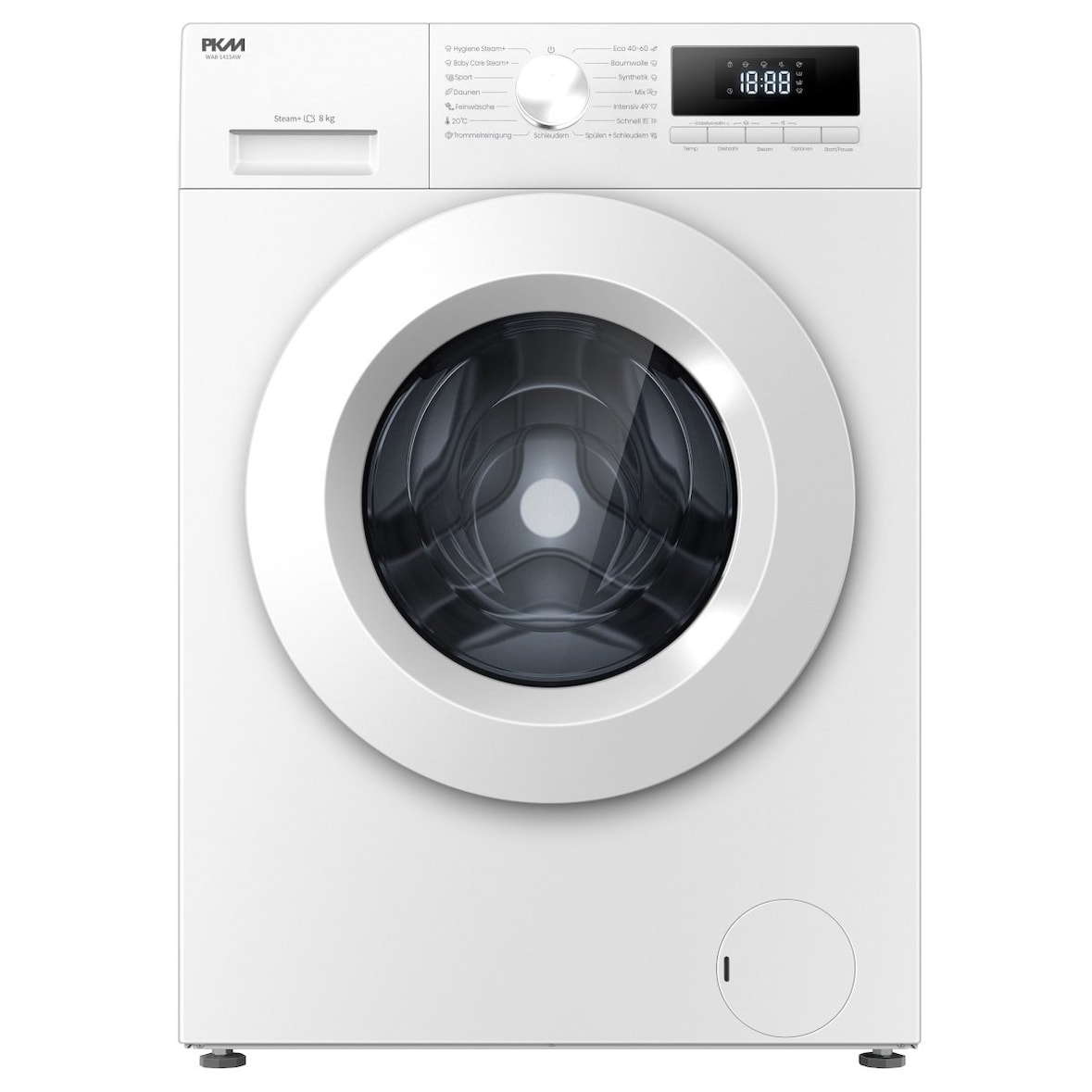 PKM Waschmaschine WA8-1415AW, EEK A, 8 kg, 15 Programme