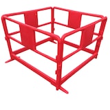 thumbnail of Barriere de chantier rouge bc 15 - lot de 5 - ROUGE