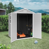 thumbnail of Wasabi - Cobertizo de Jardín en Resina Aqua 2.6 con ventana - Incluye el suelo - Gran puerta doble - Gris Blanco