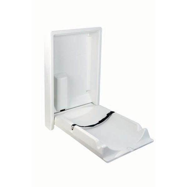 Ninna Table a langer vertical Polyéthylène haute densité Blanc 50 kg