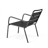 thumbnail of Fauteuil relax et repose pied en métal anthracite