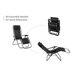 thumbnail of Feel Furniture - Buiten ligstoel - verstelbaar - Zwart
