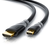 thumbnail of CSL HDMI Typ D (Micro) 2.0 zu HDMI Typ A Kabel, 4K, Ethernet, Ultra HD 2160p (3840 × 2160 Pixel) - 3m