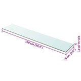 thumbnail of vidaXL Regalboden Glas Transparent 100x20 cm