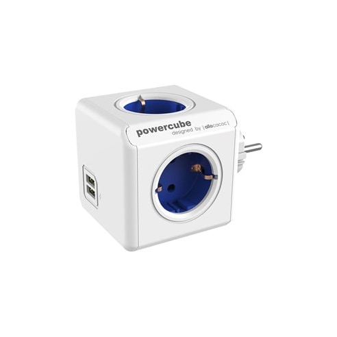 POWERCUBE - Multiconnecteur Blue Thief + 2 Charges. USB