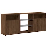 thumbnail of vidaXL TV-Schrank mit LED-Leuchten Braun Eichen-Optik 120x30x50 cm