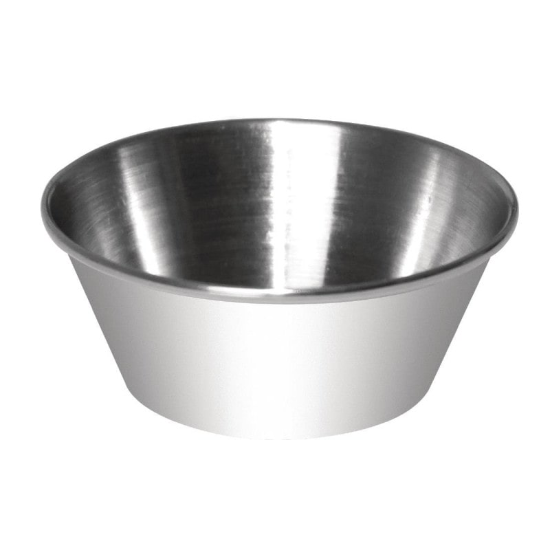 Pots à sauce en acier inoxydable 45ml (Lot de 12) - Ref GG877 - Olympia