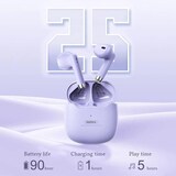 thumbnail of Ecouteurs Bluetooth Sans Fil Rose Son Extraordinaire Confort Absolu Violet 2 YONIS