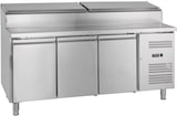 thumbnail of GastroHero Belegstation ECO 3000 8x GN 1/3 Saladette Kühltisch 417 Liter Edelstahl Umluftkühlung R290 1795 mm