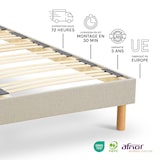 thumbnail of Sommier à lattes en bois  1 place  Coloris Beige  Livré en kit  90x200 cm LINO NUIT DE COTON DORMEZ EN PLEINE NATURE