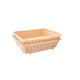 thumbnail of METRO PROFESSIONAL Broodmandje incl. frame, polypropyleen, 28 x 36 cm, 2 stuks, rechthoekig, naturel