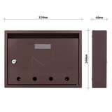 thumbnail of Profirst Mail PM 100 Briefkasten Braun