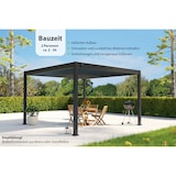thumbnail of Weide Deluxe Plus | Pergola Voll Aluminium freistehend | 4 x 4 M | Lamellendach anthrazit