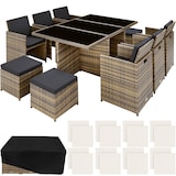 thumbnail of tectake set in rattan New York - naturale - 403642