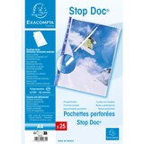 thumbnail of Exacompta - Réf. 5875E - 4 sachets de 25 pochettes perforées en Polypropylène lisse  - Ouverture en coin/côté -Format à classer A4 -Incolore