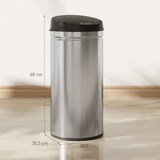 thumbnail of Sensor-Mülleimer Edelstahl Silber 30,5x30,5x68 cm, Soft-Close, 42 L
