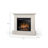 thumbnail of YUKON - Vrijstaande elektrische LED-haard - 23" - Kasjmier - 92 x 86 x 29