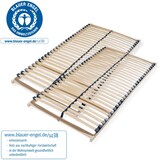 thumbnail of Lattenbodem 160x200, Lattenbodem van beukenhout, 7 comfortzones, 28 latten, 2x Lattenbodem 80x200cm, tot 150 kg